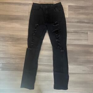 SHEIN Black Denim Jeans